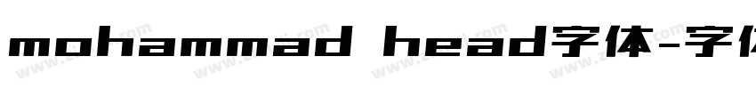 mohammad head字体字体转换